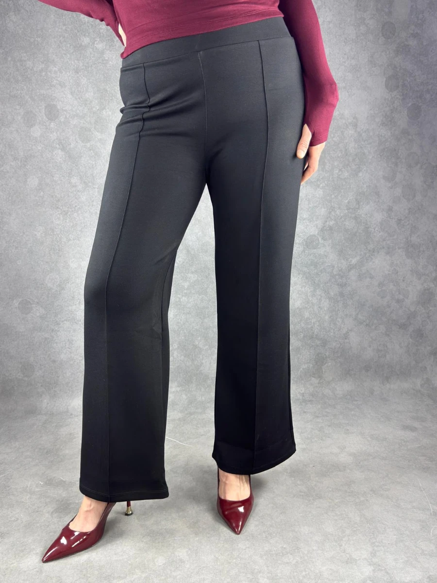 Büyük Beden Modal pantolon  - SİYAH
