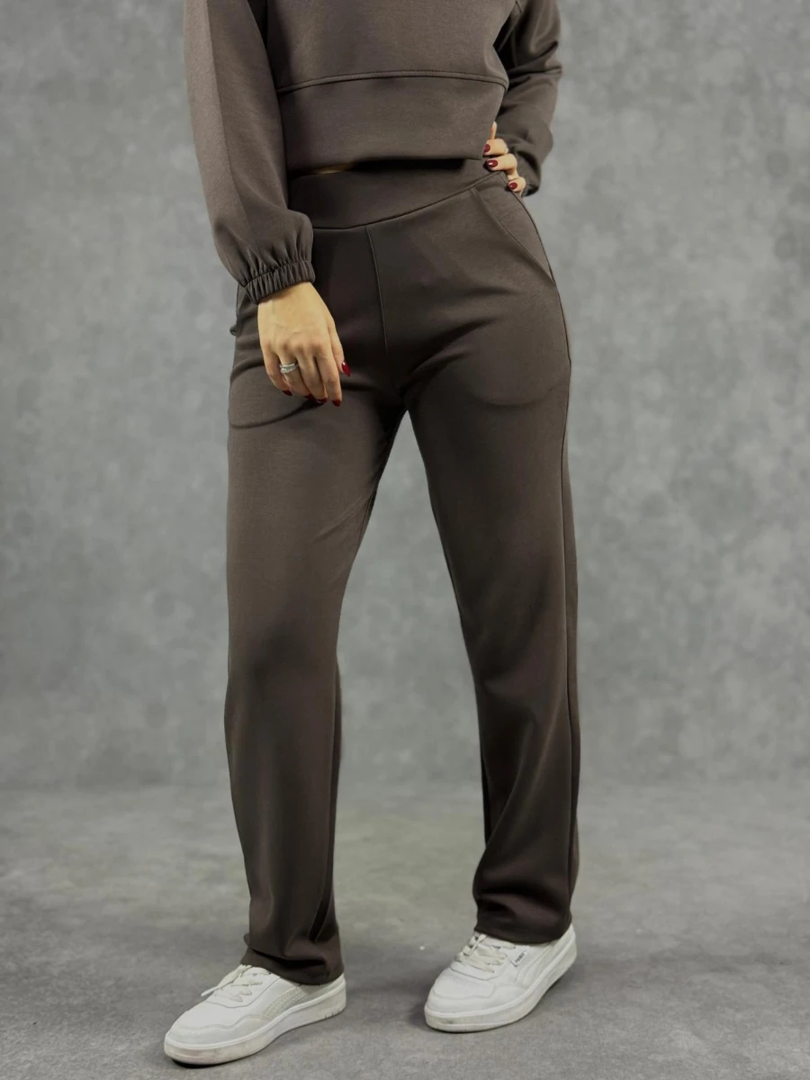 EŞOFMAN TAKIM  - KAHVERENGİ