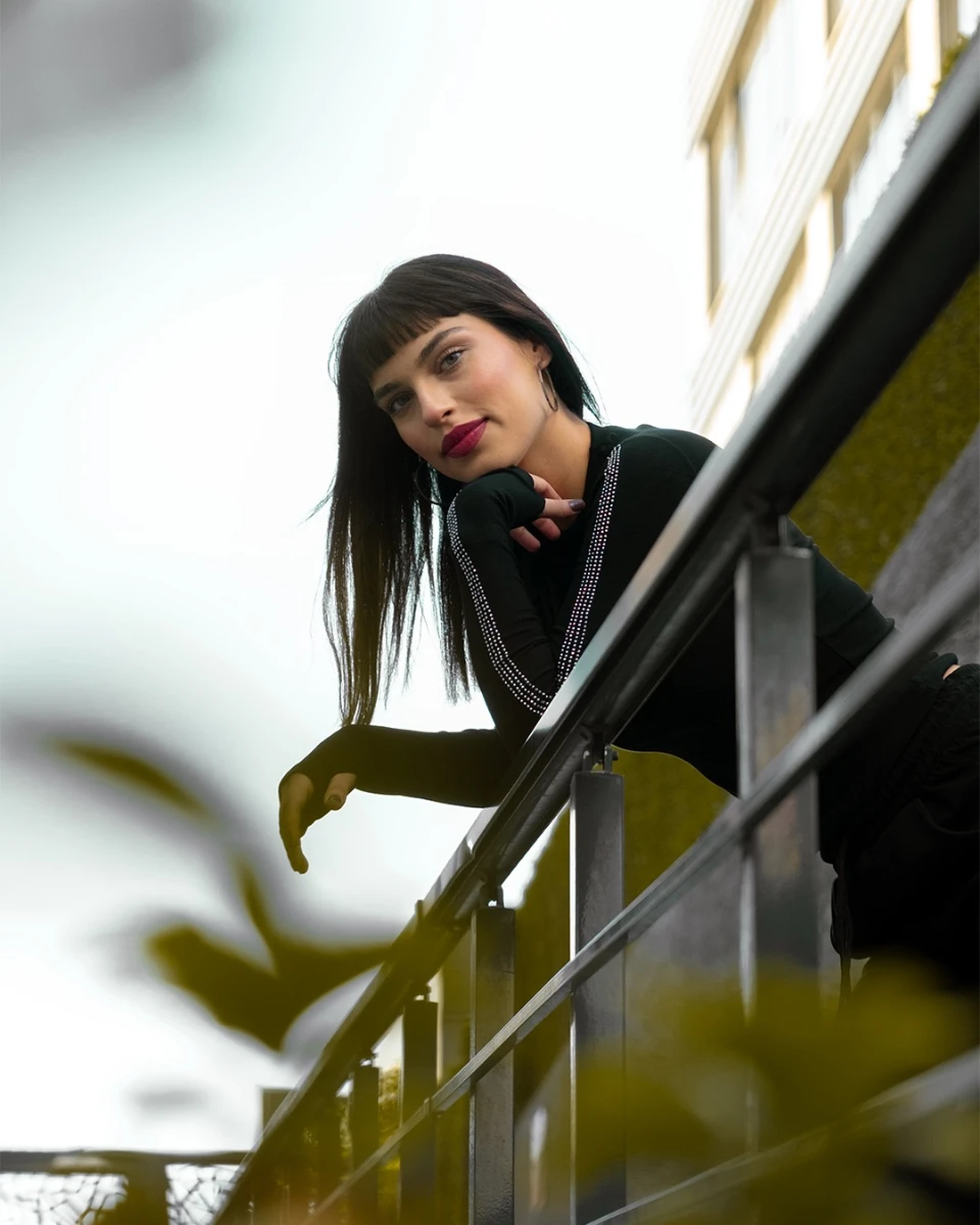 Taşlı BODY BUZİ ribana - SİYAH