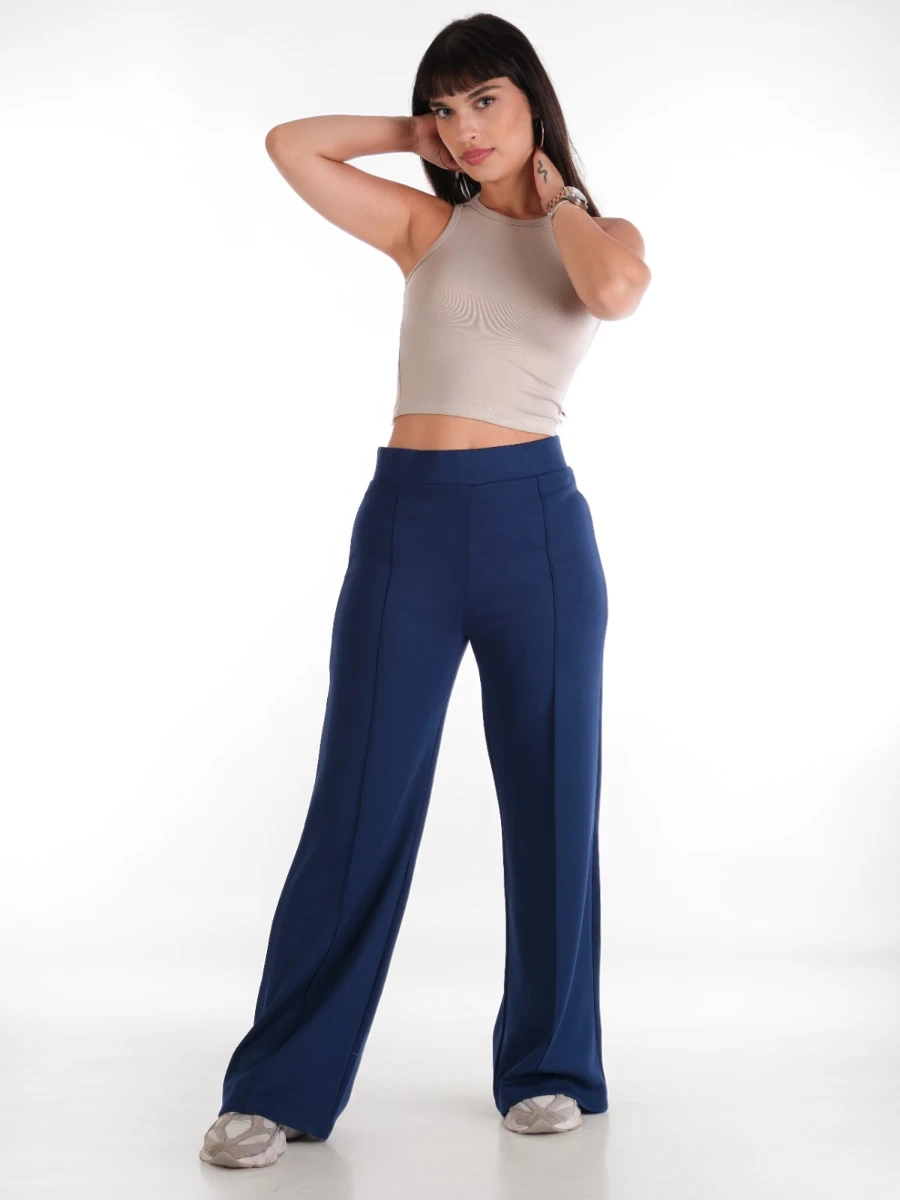 ÇIMALI MODAL DÜZ PAÇA PANTOLON - ANTRASİT 