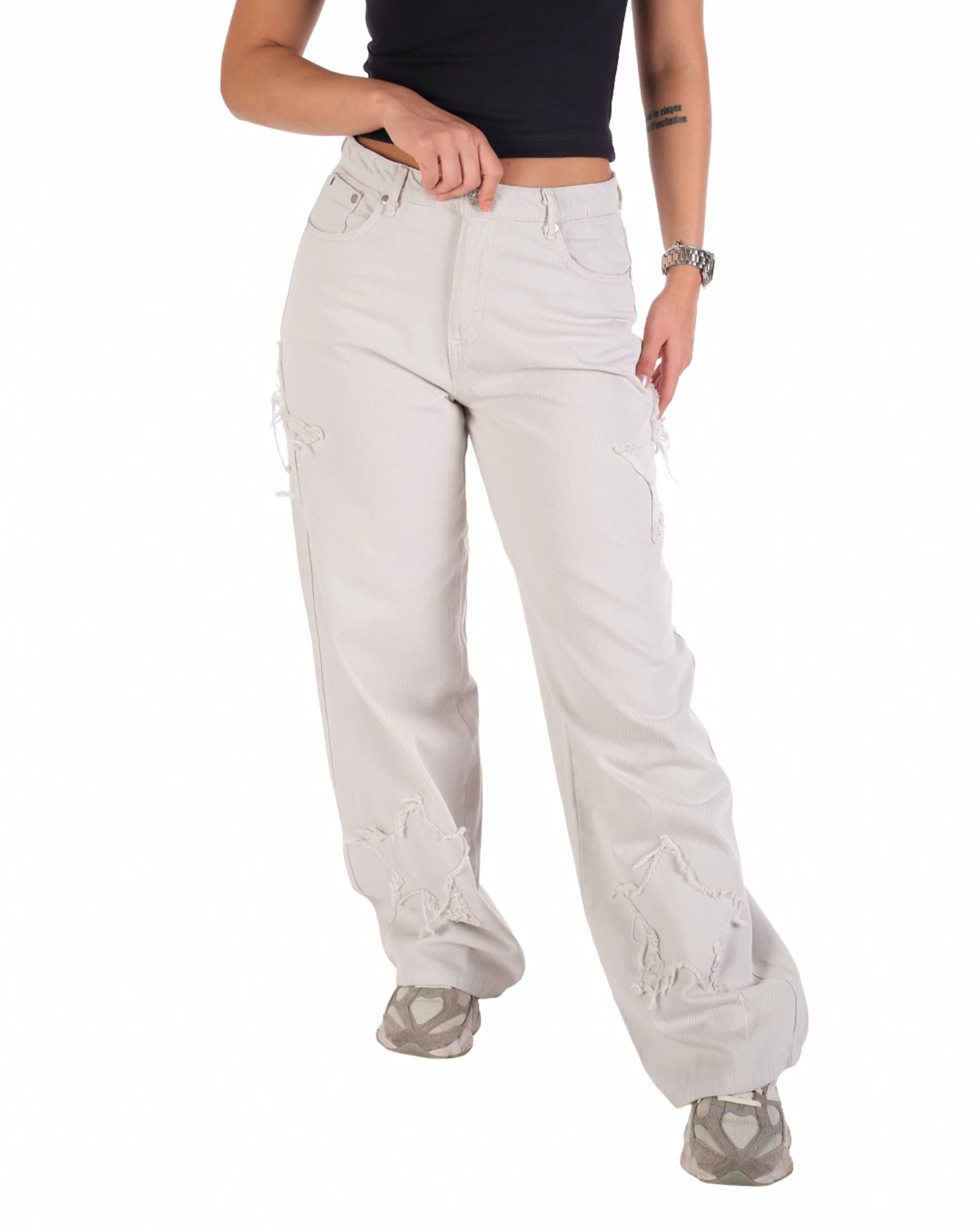 KOT CROP KOMBİN TAKIM - EKRU