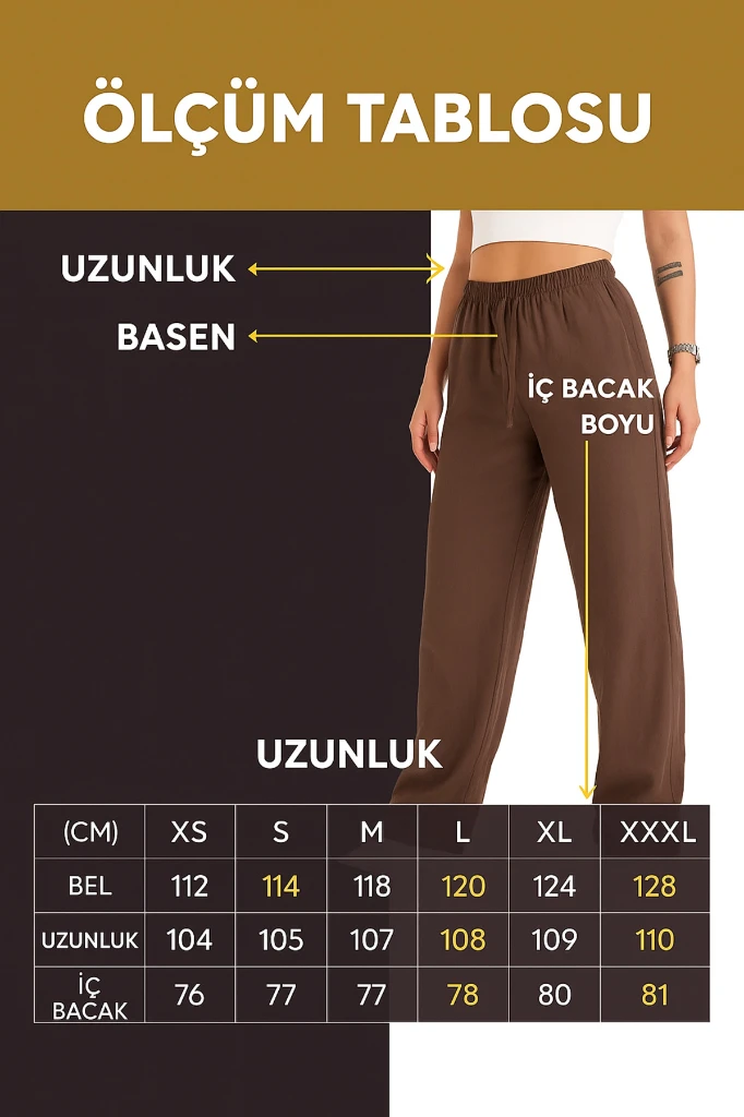 İNCE MODAL TEK ALT CEPLİ PANTOLON - KAHVERENGİ