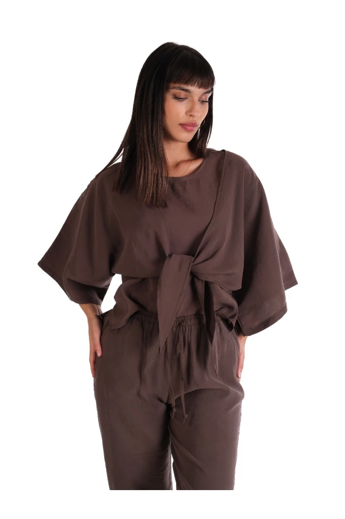 MODAL ÜÇLÜ TAKIM - KAHVERENGİ