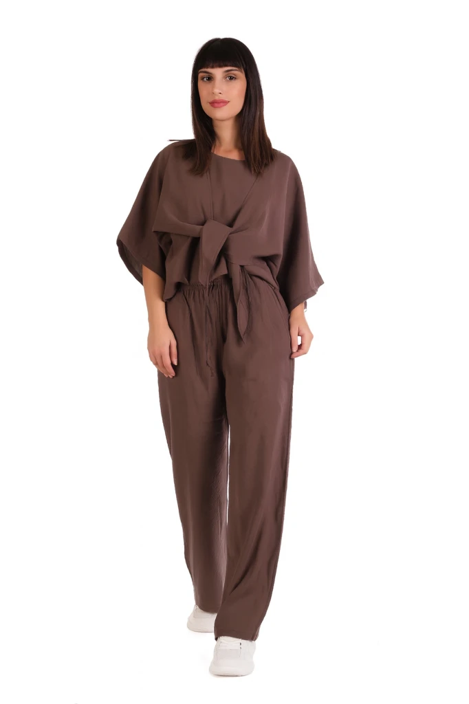 MODAL ÜÇLÜ TAKIM - KAHVERENGİ