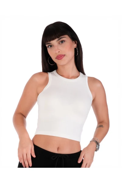 CROP BUZİ RİBANA - EKRU